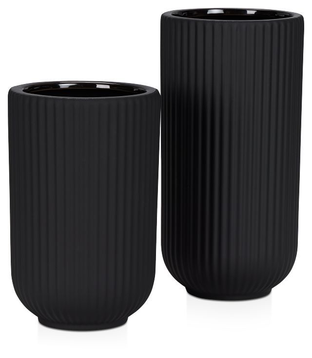 Rivi Black Small Vase