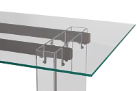 Avondale Glass Rectangular Table