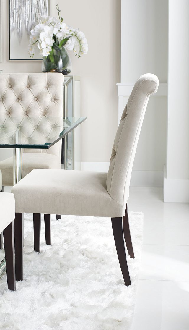 Sloane Light Beige Upholstered Side Chair (8)