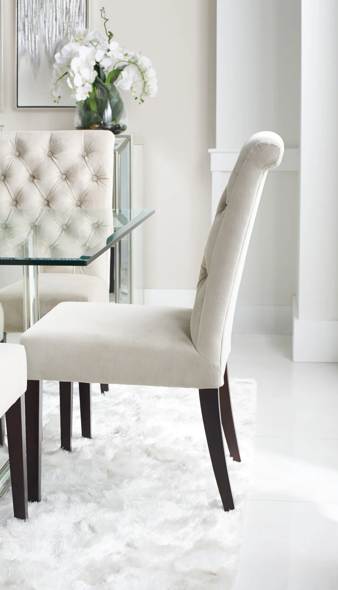 Sloane Light Beige Upholstered Side Chair
