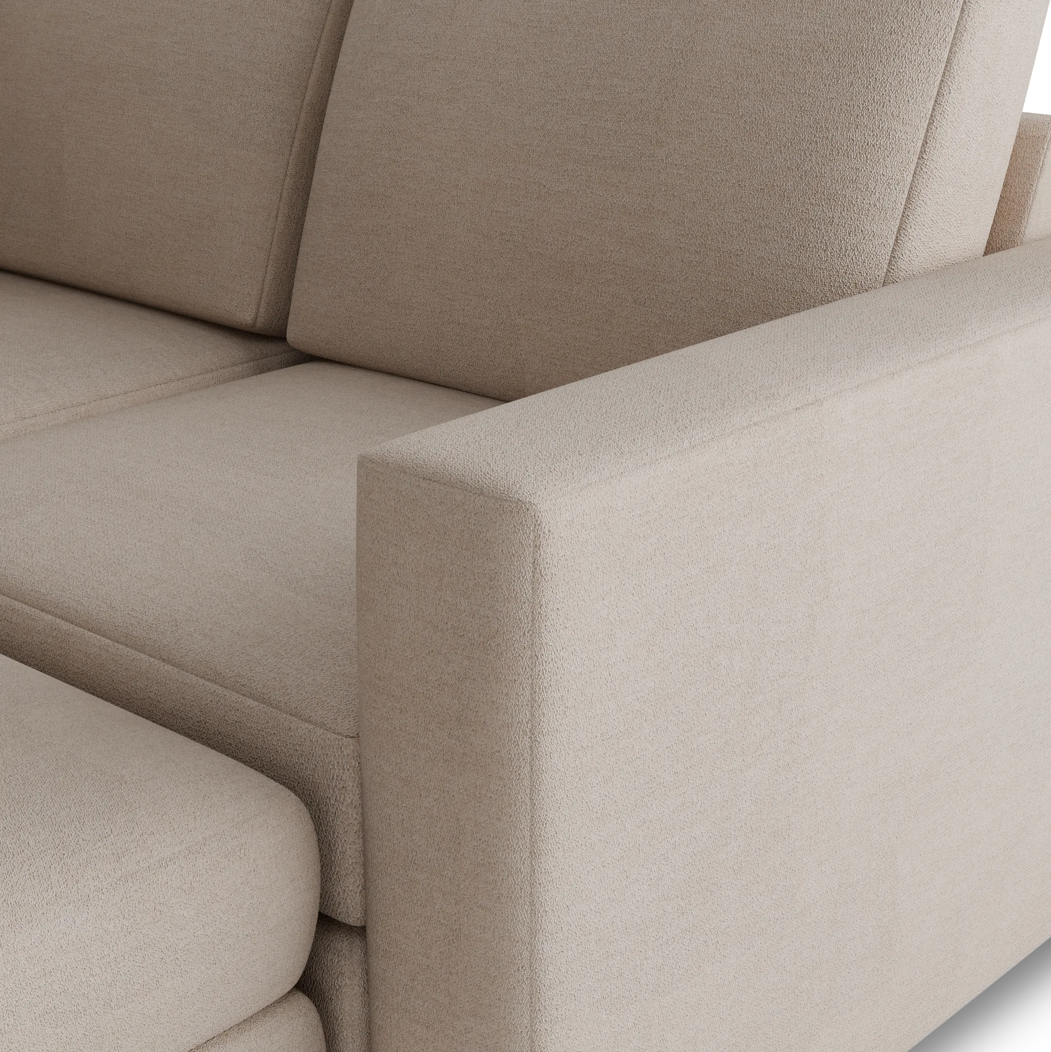 Citymod Beige Fabric 8-piece Pit Sectional