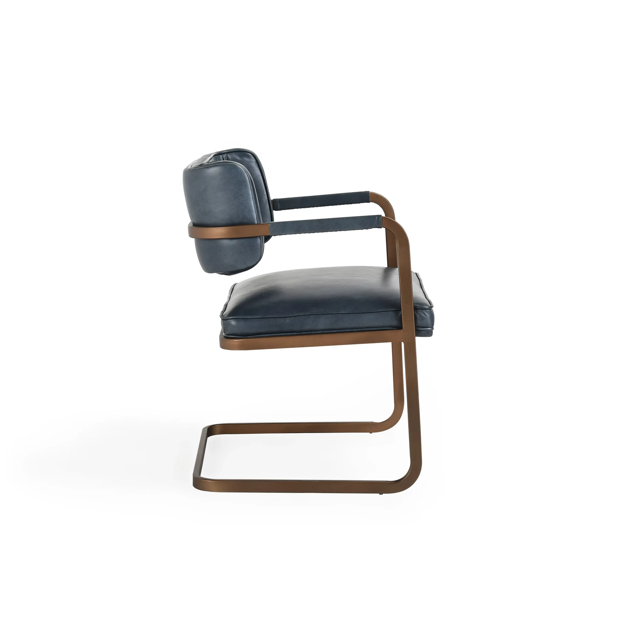 Mando Blue Upholstered Arm Chair