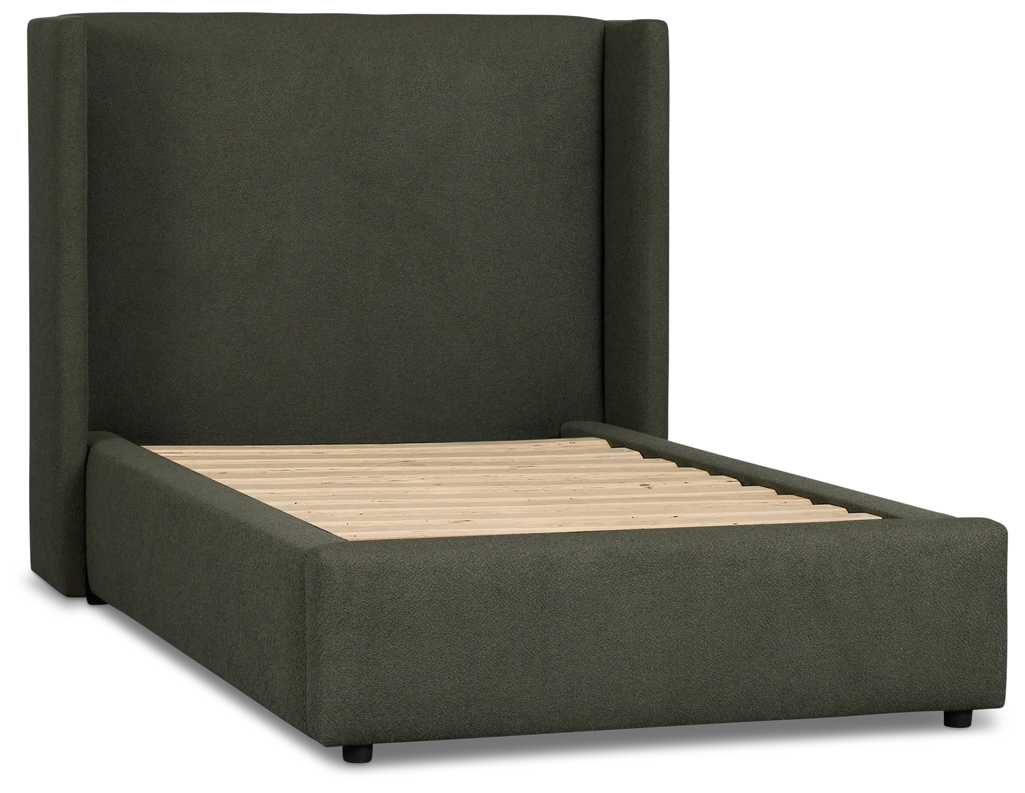 Captiva Sutton Green 48" Upholstered Shelter Bed Captiva Sutton Green 48" Upholstered Shelter Bed