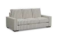 Edgewater Sea Lane Dark Gray 84" Sofa W/ 3 Cushions