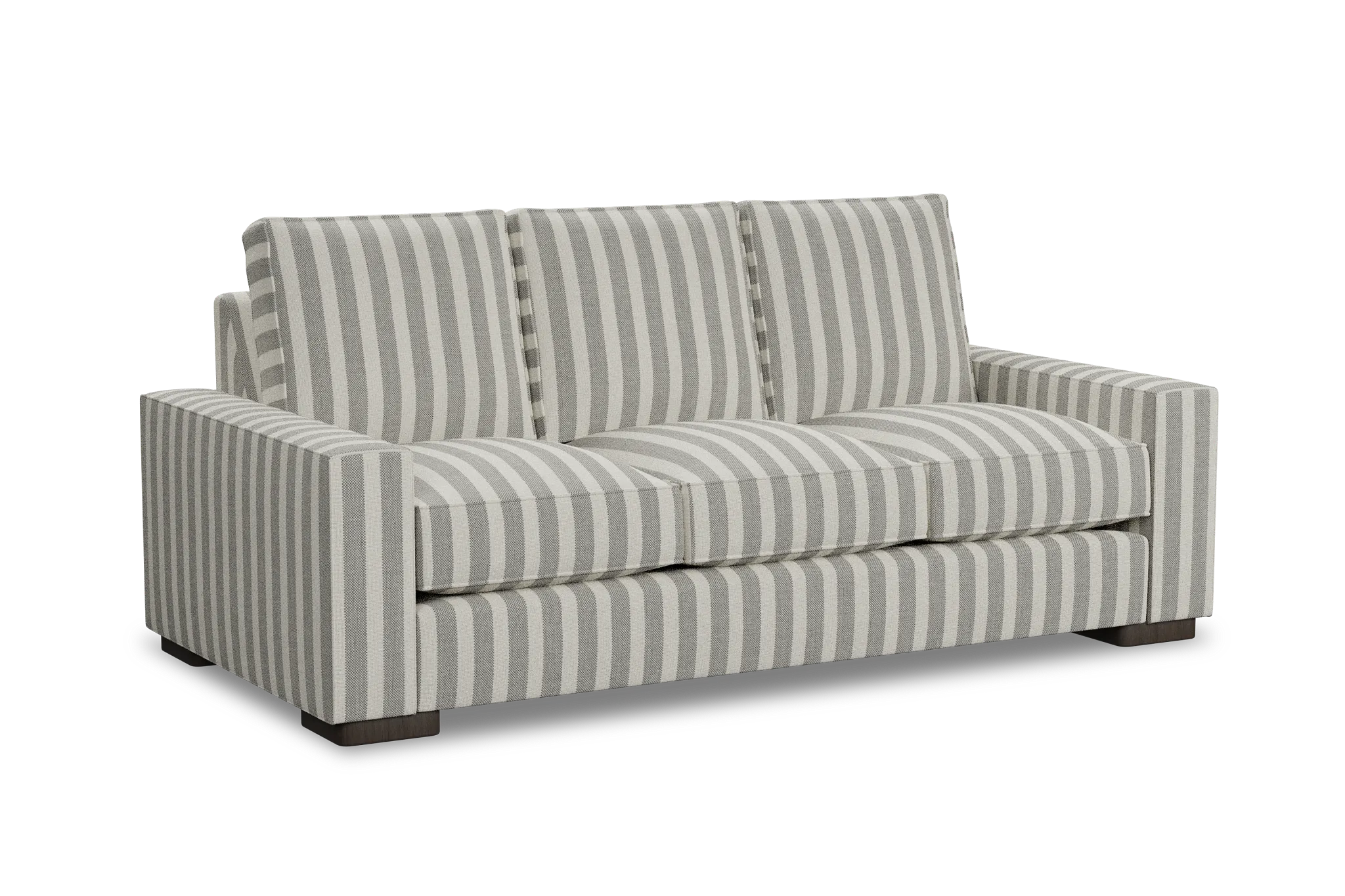 Edgewater Sea Lane Dark Gray 84" Sofa W/ 3 Cushions