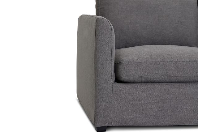 Willow Gray Fabric Small Two-arm Sectional