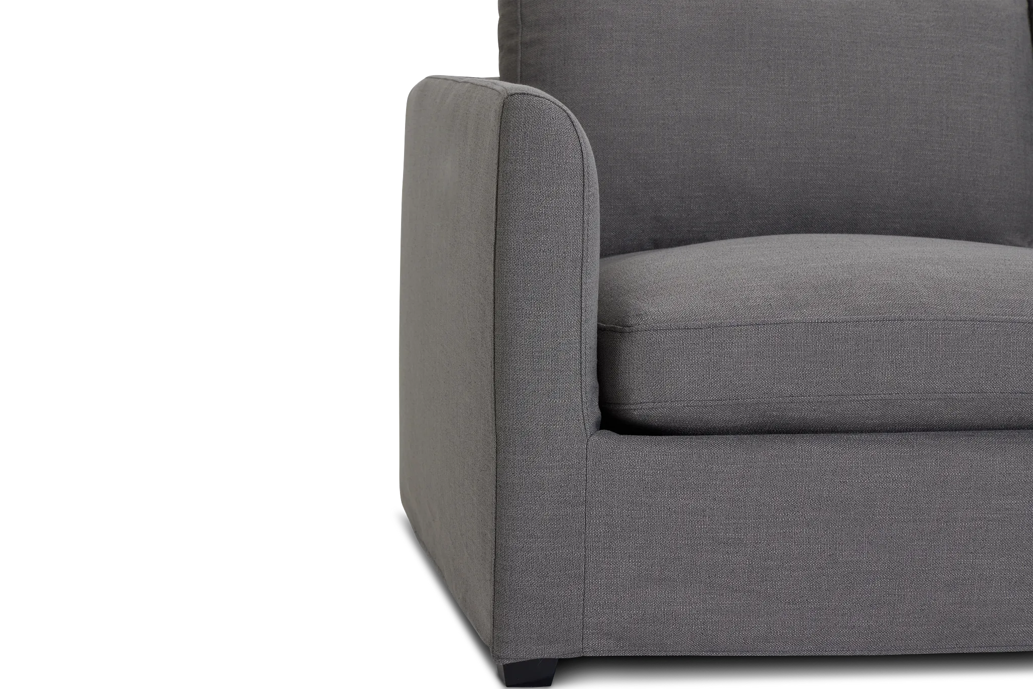 Willow Gray Fabric Small Two-arm Sectional