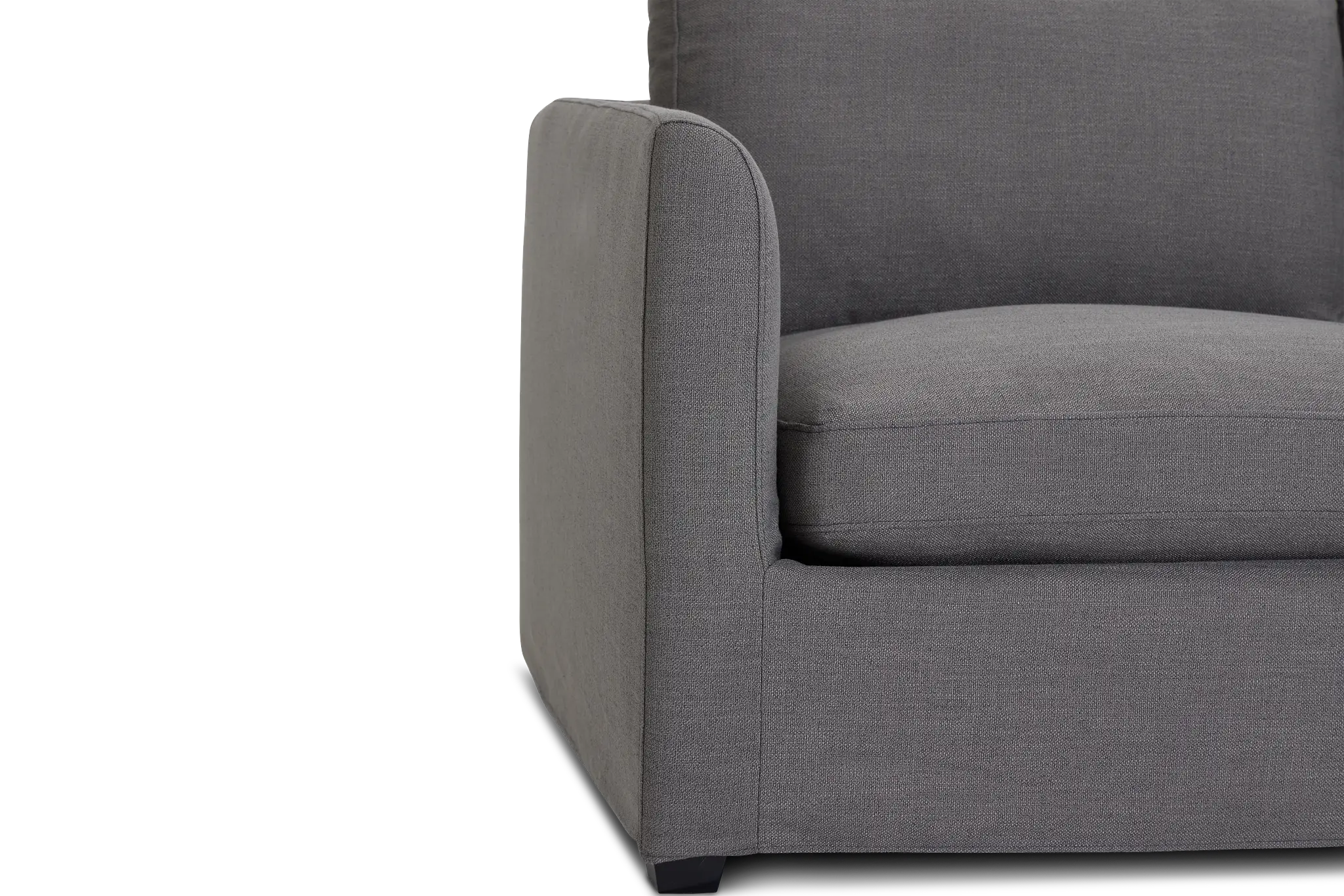 Willow Gray Fabric Small Two-arm Sectional Willow Gray Fabric Small Two-arm Sectional