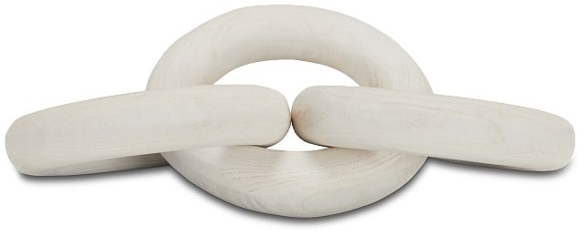 Paz White Wood Tabletop Accessory
