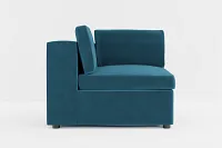 Destin Joya Teal Velvet Corner Chair