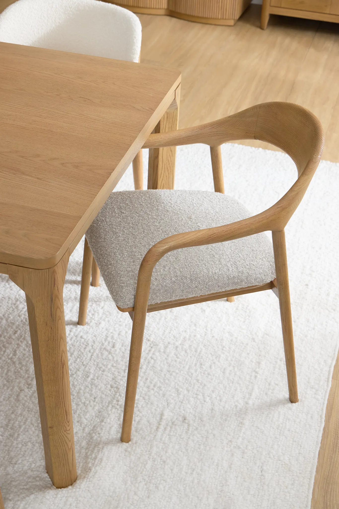 Gables Light Tone Upholstered Arm Chair