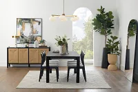 Santorini Black 79" Rectangular Table