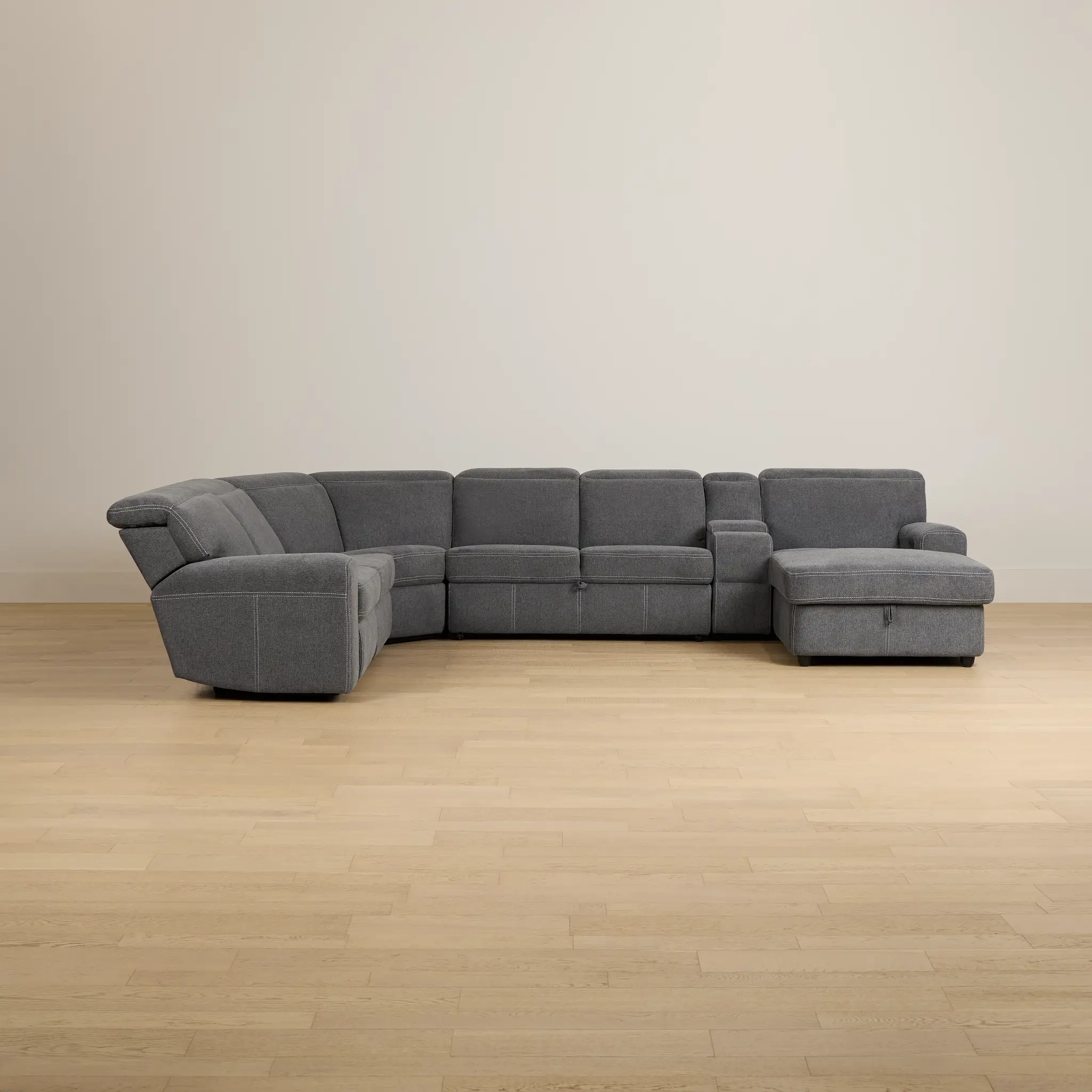 Callum Dark Gray Storage Medium Right Triple Power Chaise Sleeper Sectional Callum Dark Gray Storage Medium Right Triple Power Chaise Sleeper Sectional