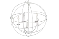 Arnav White Metal Chandelier