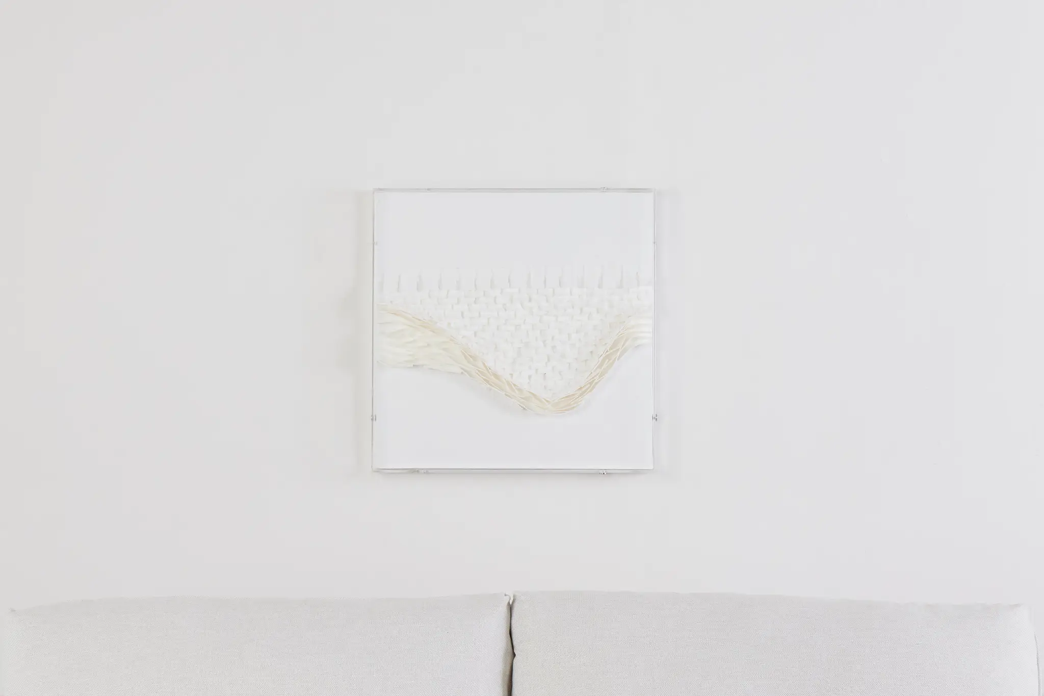 Asher Beige Shadow Box Framed Wall Art Asher Beige Shadow Box Framed Wall Art