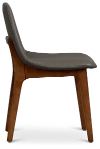 Hamilton Dark Gray Micro Upholstered Side Chair