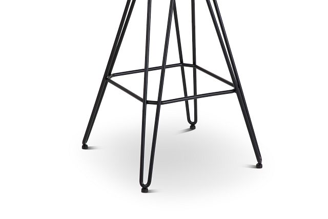 Demi Dark Gray Swivel 30" Upholstered Barstool