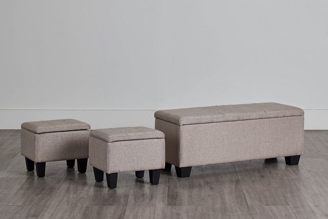 Ethan Gray Set Of 3 Bench