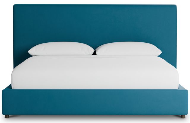 Grayton Joya Teal 54" Upholstered Platform Bed