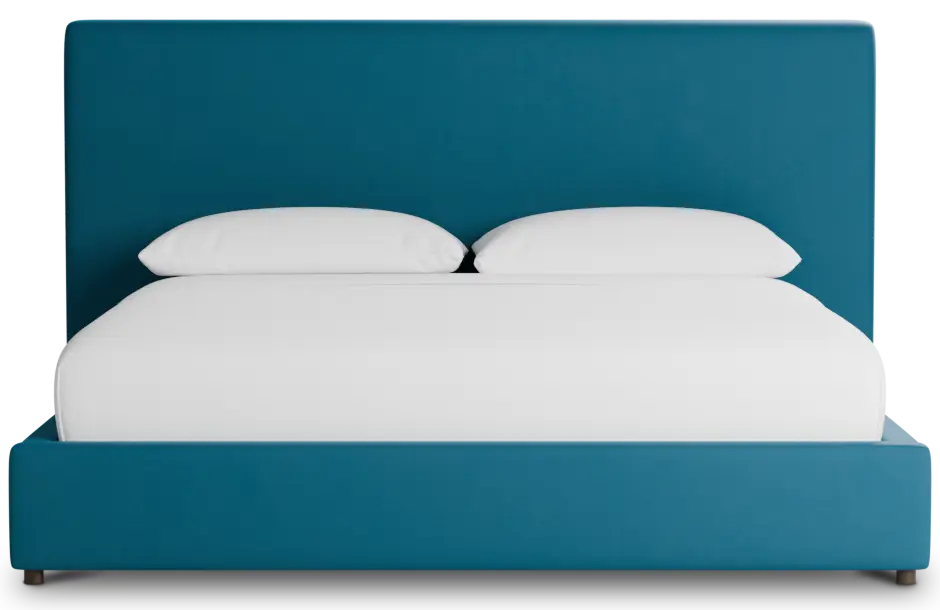 Grayton Joya Teal 54" Upholstered Platform Bed Grayton Joya Teal 54" Upholstered Platform Bed