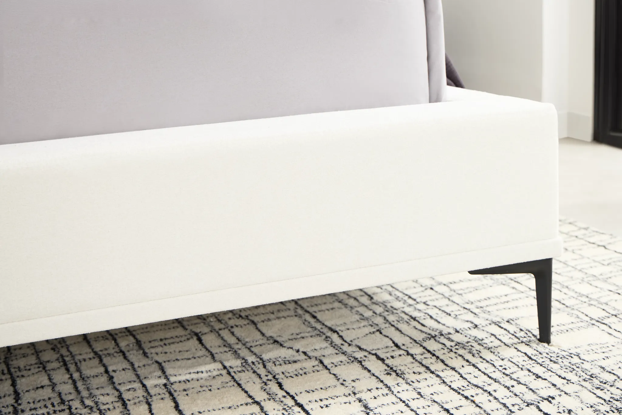 Emit Ivory Uph Panel Bed