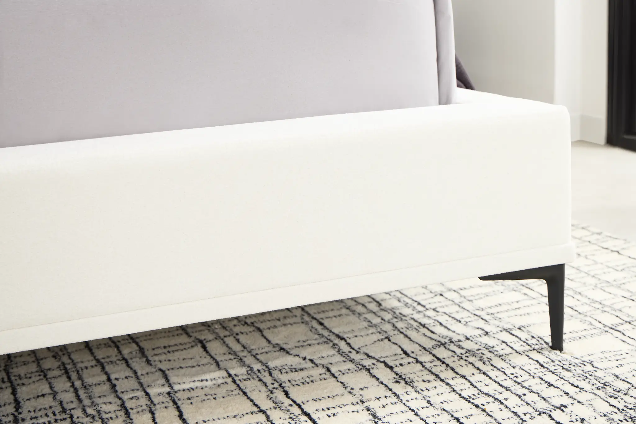 Emit Ivory Uph Panel Bed Emit Ivory Uph Panel Bed