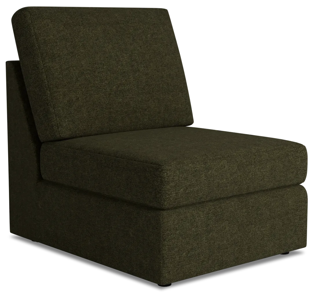 Citymod Green Fabric Armless Chair