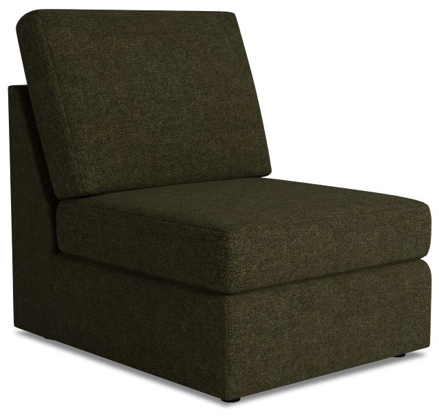 Citymod Green Fabric Armless Chair