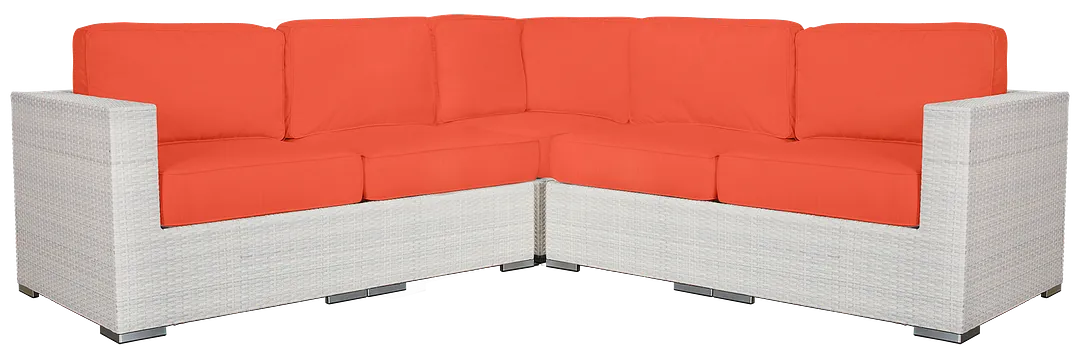 Biscayne Orange Small Two-arm Sectional Biscayne Orange Small Two-arm Sectional