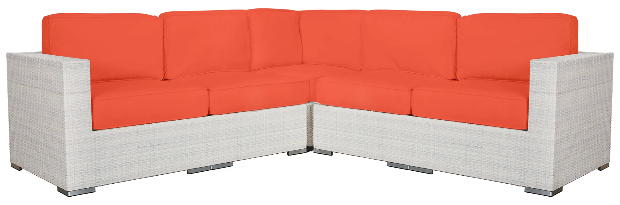 Biscayne Orange Small Two-arm Sectional Biscayne Orange Small Two-arm Sectional