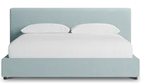 Grayton Elite Light Blue 44" Upholstered Platform Bed