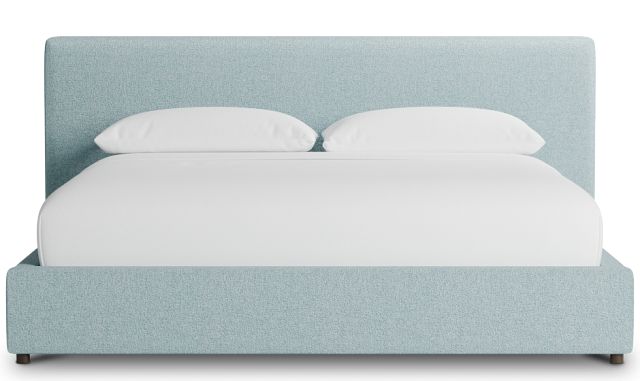 Grayton Elite Light Blue 44" Upholstered Platform Bed