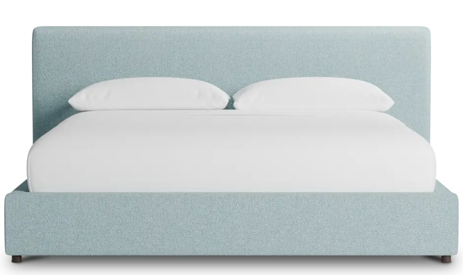 Grayton Elite Light Blue 44" Upholstered Platform Bed Grayton Elite Light Blue 44" Upholstered Platform Bed