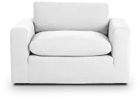 Grant White Fabric Chair