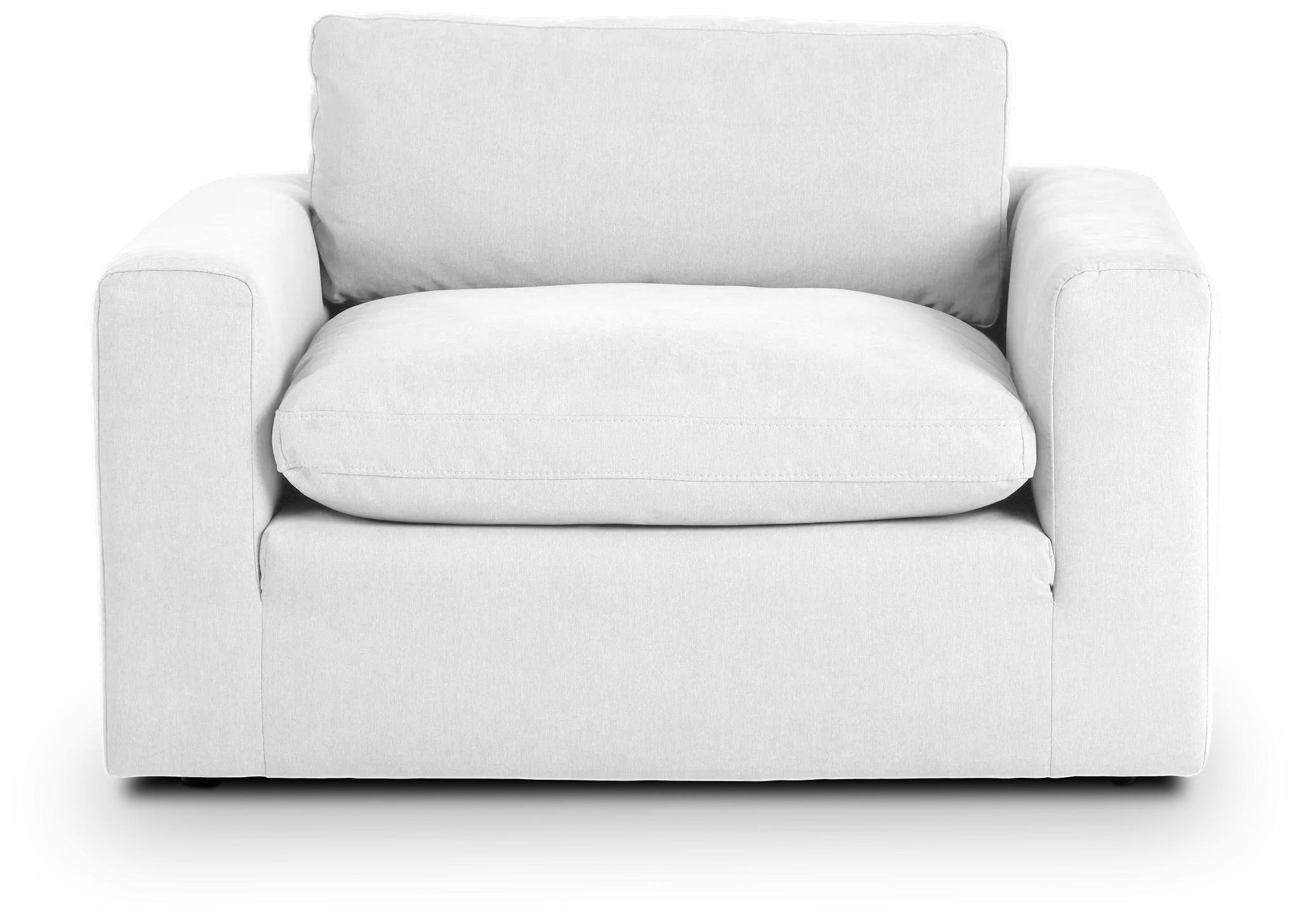 Grant White Fabric Chair