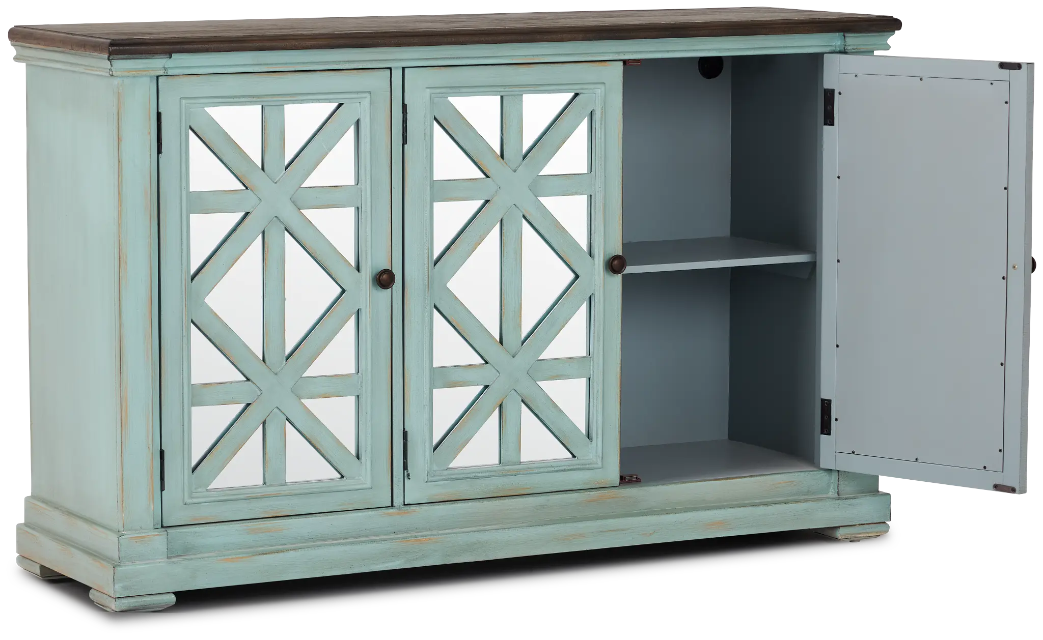 Martin Teal 3 Door Cabinet Martin Teal 3 Door Cabinet