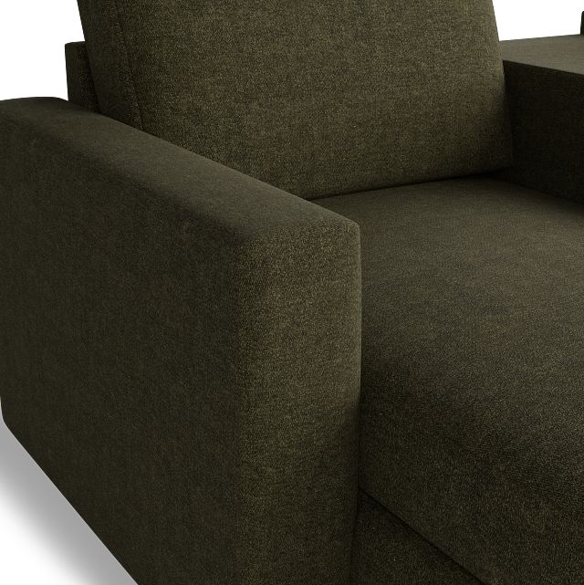 Citymod Green Fabric 6-piece Home Theater With Media Consoles