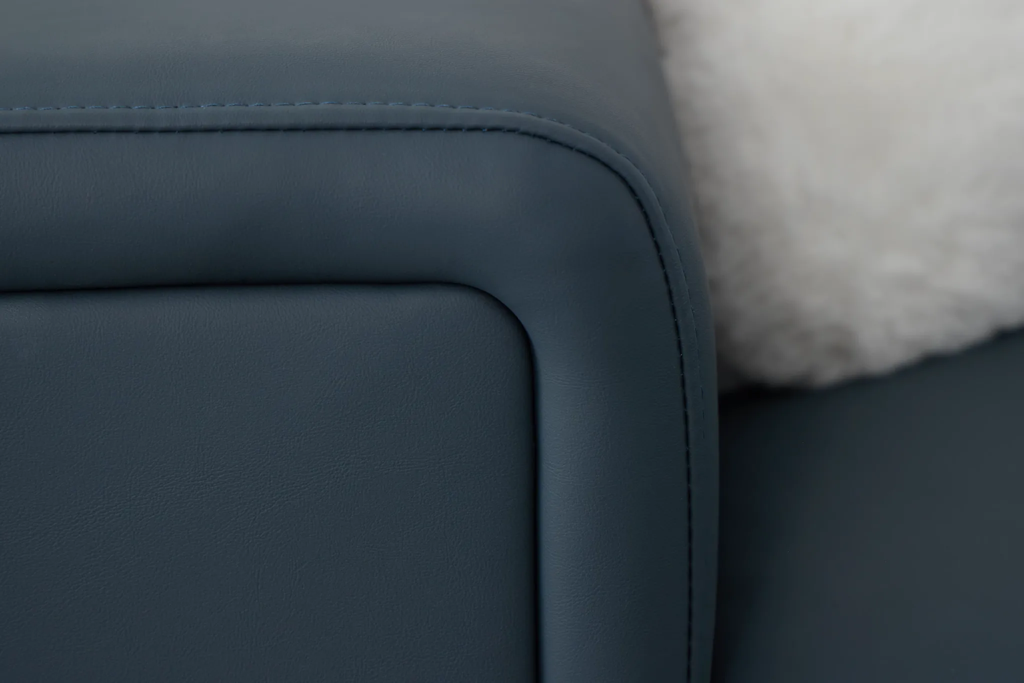 Drew Dark Blue Micro Right Chaise Sectional