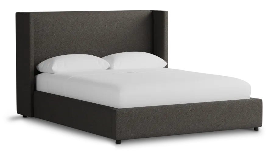 Captiva Elite Dark Gray 48" Upholstered Shelter Bed