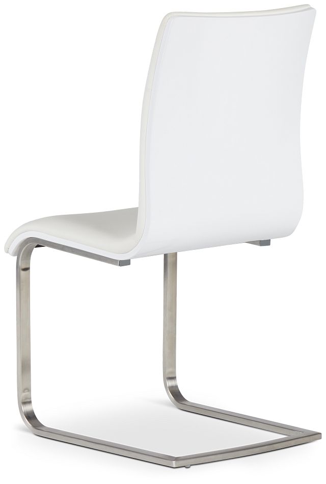Drake White Upholstered Side Chair
