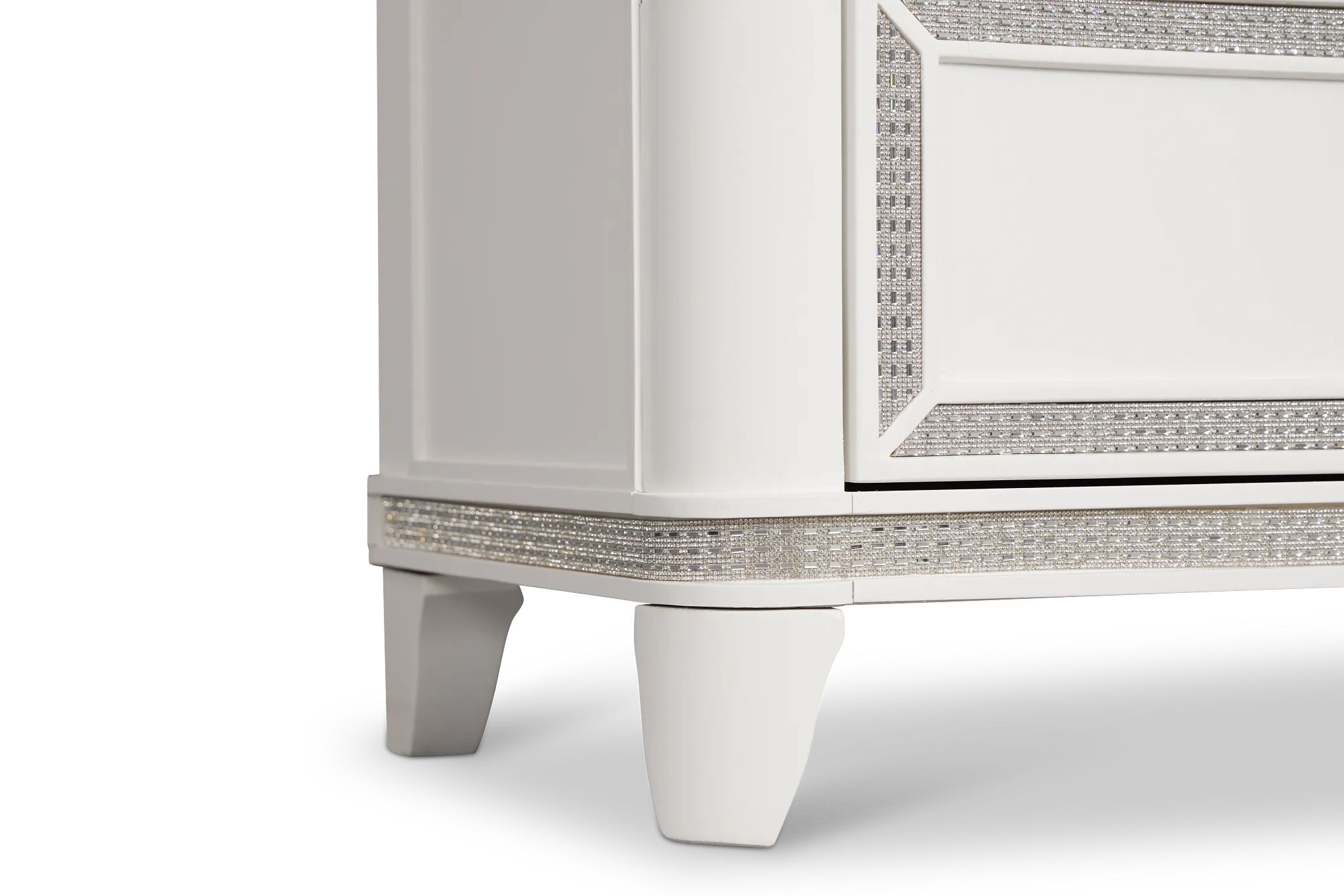 Milan White Youth Dresser & Mirror