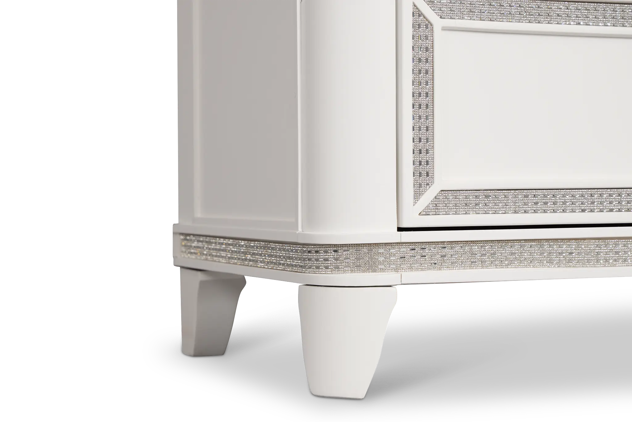 Milan White Youth Dresser & Mirror Milan White Youth Dresser & Mirror