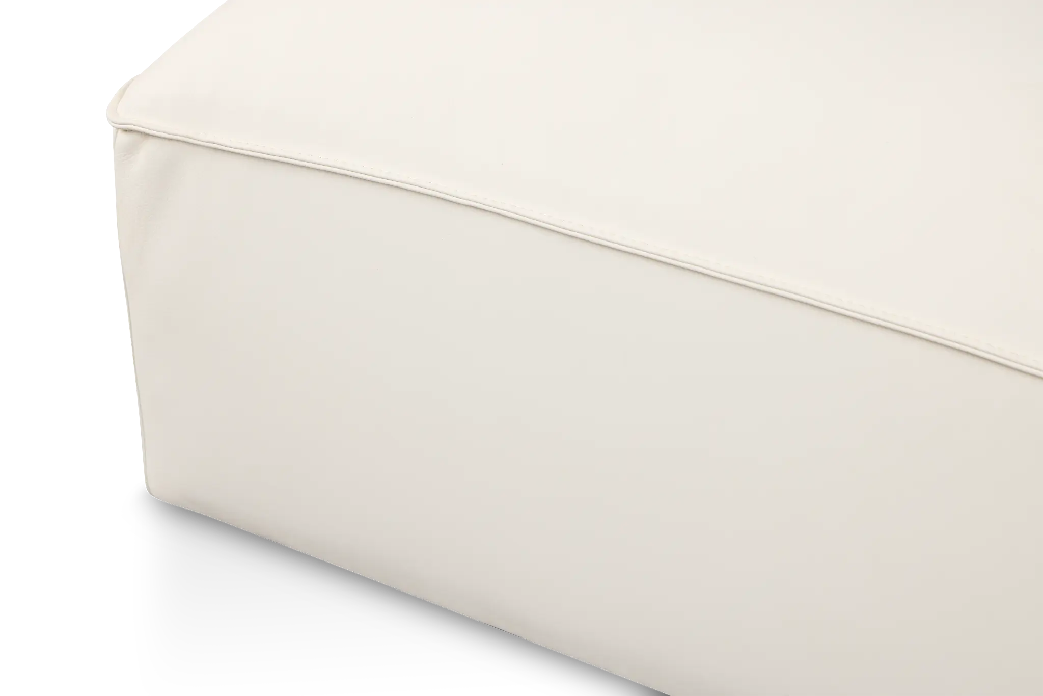 Blanca White Leather 4-piece Bumper Sectional Blanca White Leather 4-piece Bumper Sectional