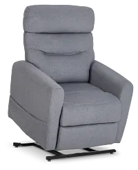 Canton Gray Fabric Power Lift Recliner
