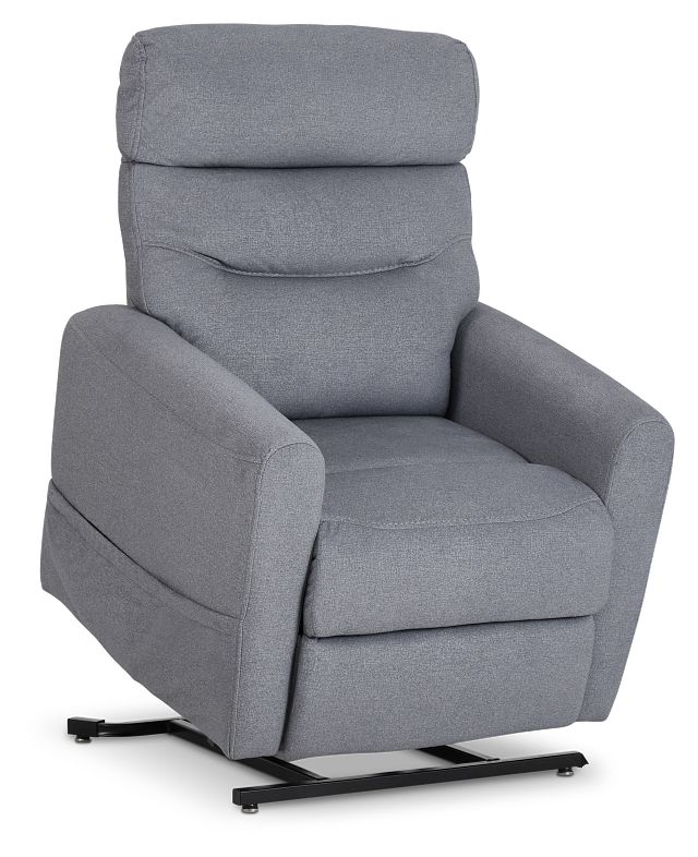 Canton Gray Fabric Power Lift Recliner