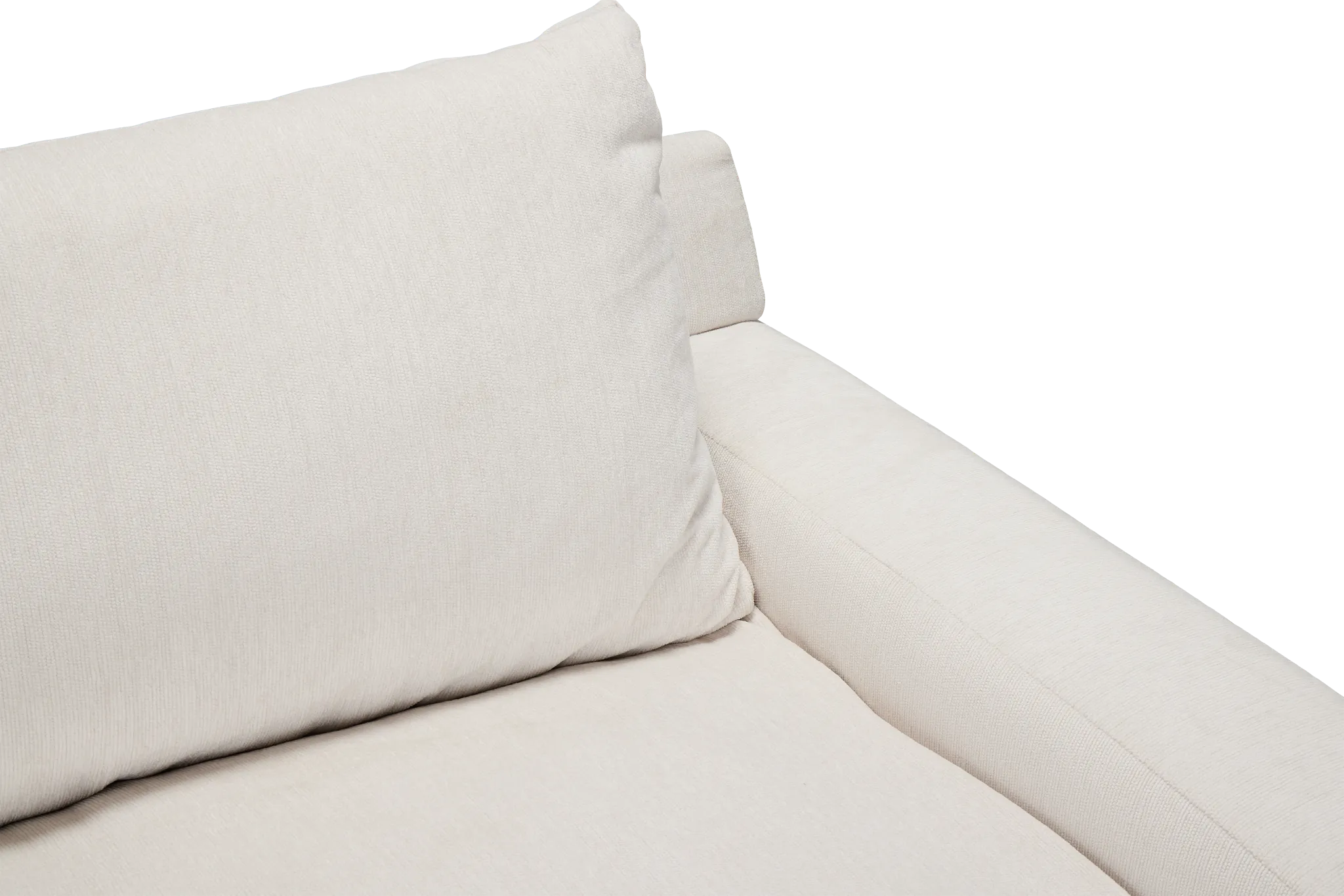Stella Ivory Fabric Chaise