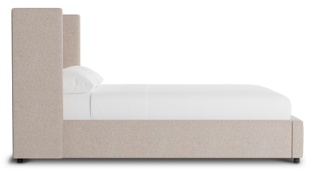 Captiva Elite Light Taupe 48" Upholstered Shelter Bed