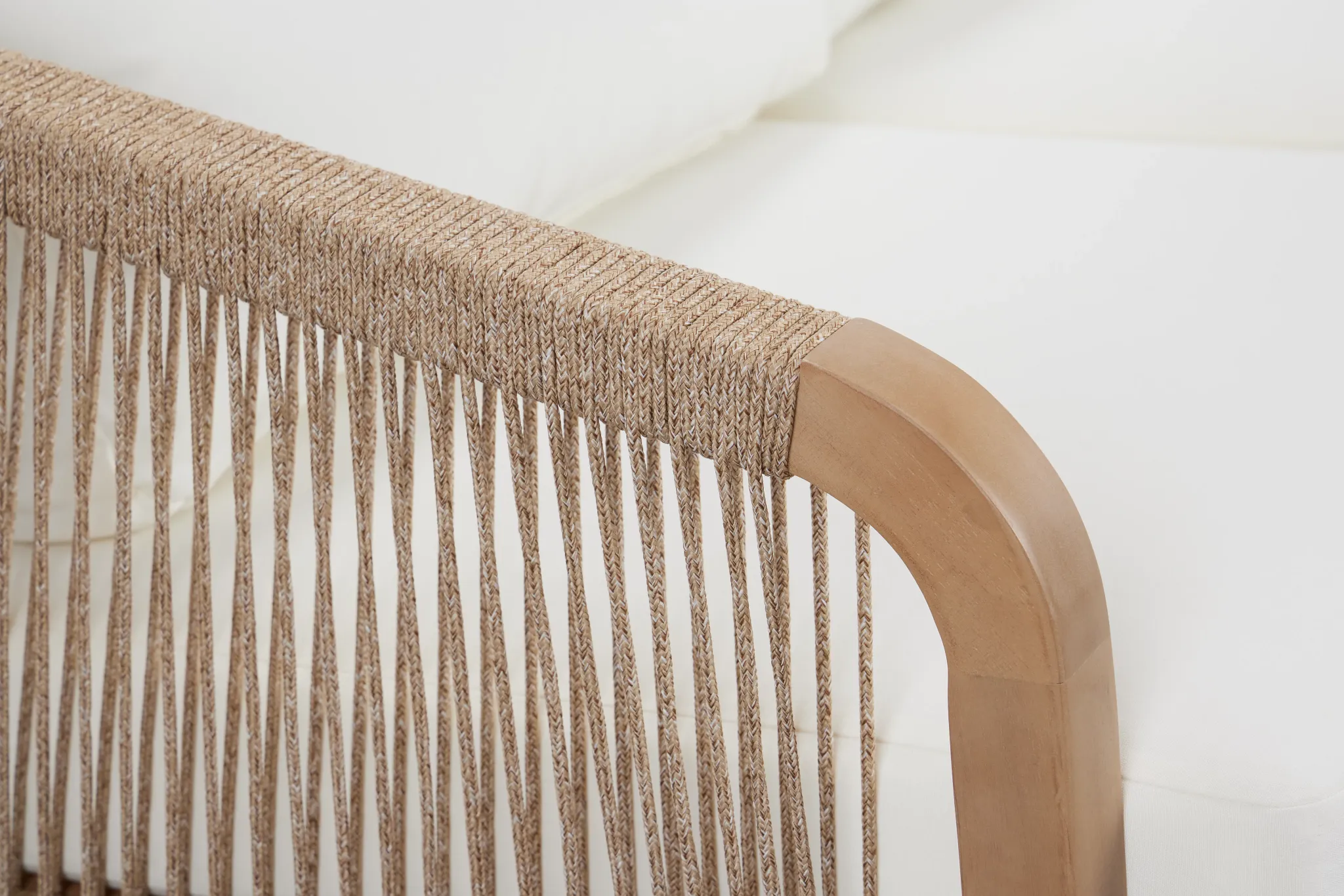 Laguna Light Tone Sofa With White Cushions