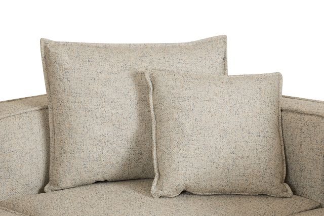 Tatum Beige Fabric 6-piece Pit Sectional