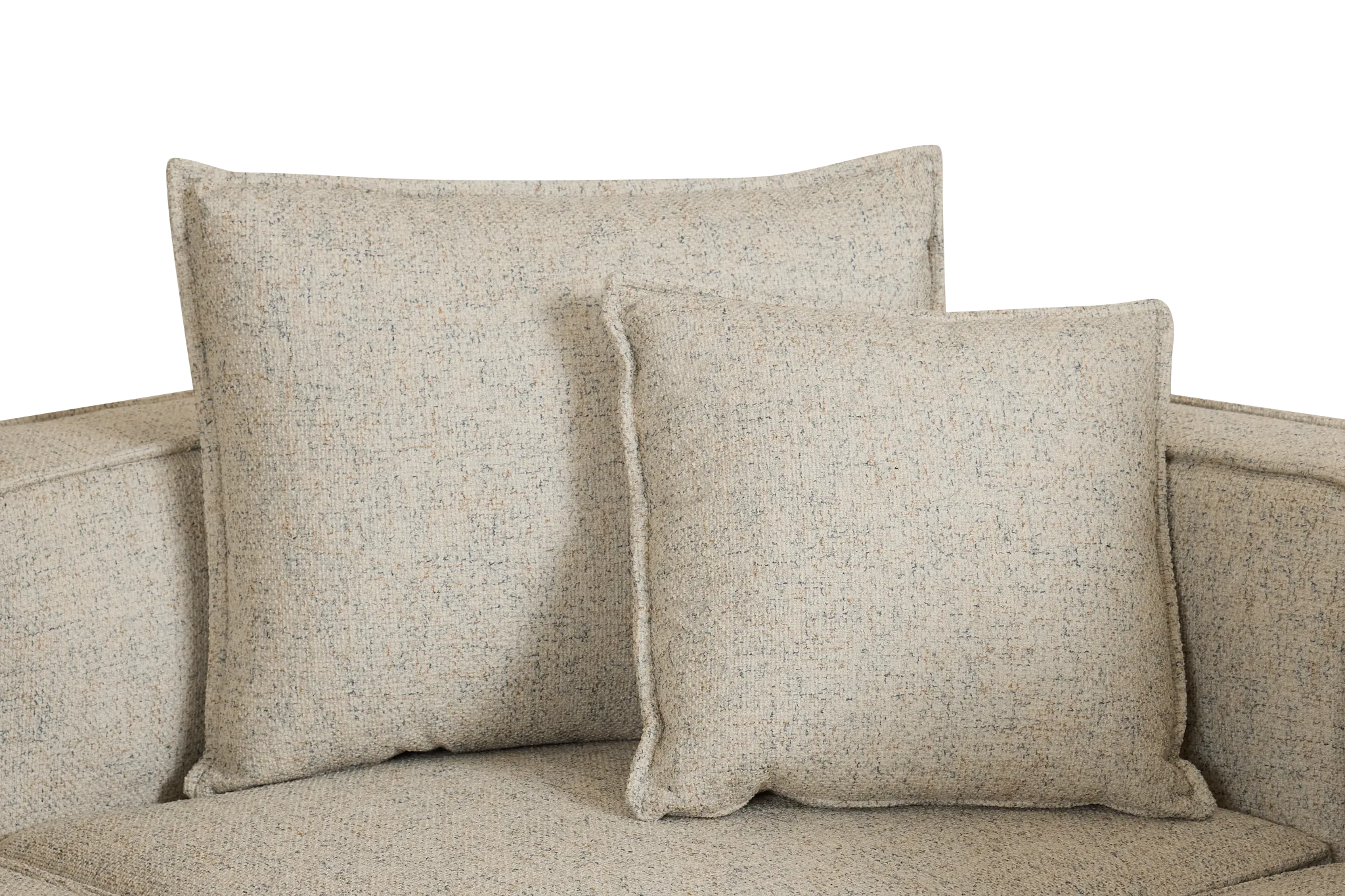 Tatum Beige Fabric 6-piece Pit Sectional